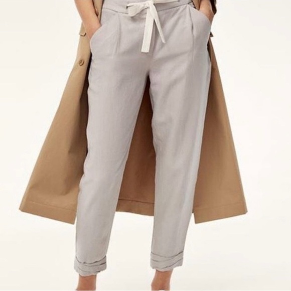 Aritzia Allant Linen Cropped Pants - Picture 2 of 5